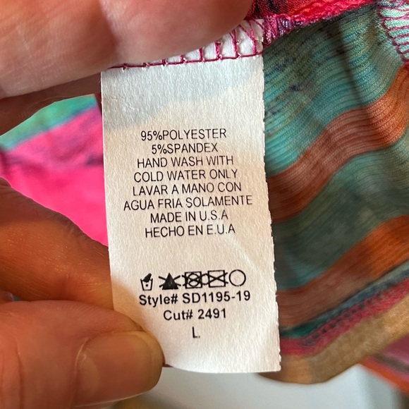 NWOT brightly colored dress - Picture 3 of 4